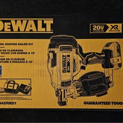 DEWALT
20V MAX Lithium-Ion 15-Degree Electric Cordless Roofing Nailer Kit with 2.0Ah Battery Charger and Bag