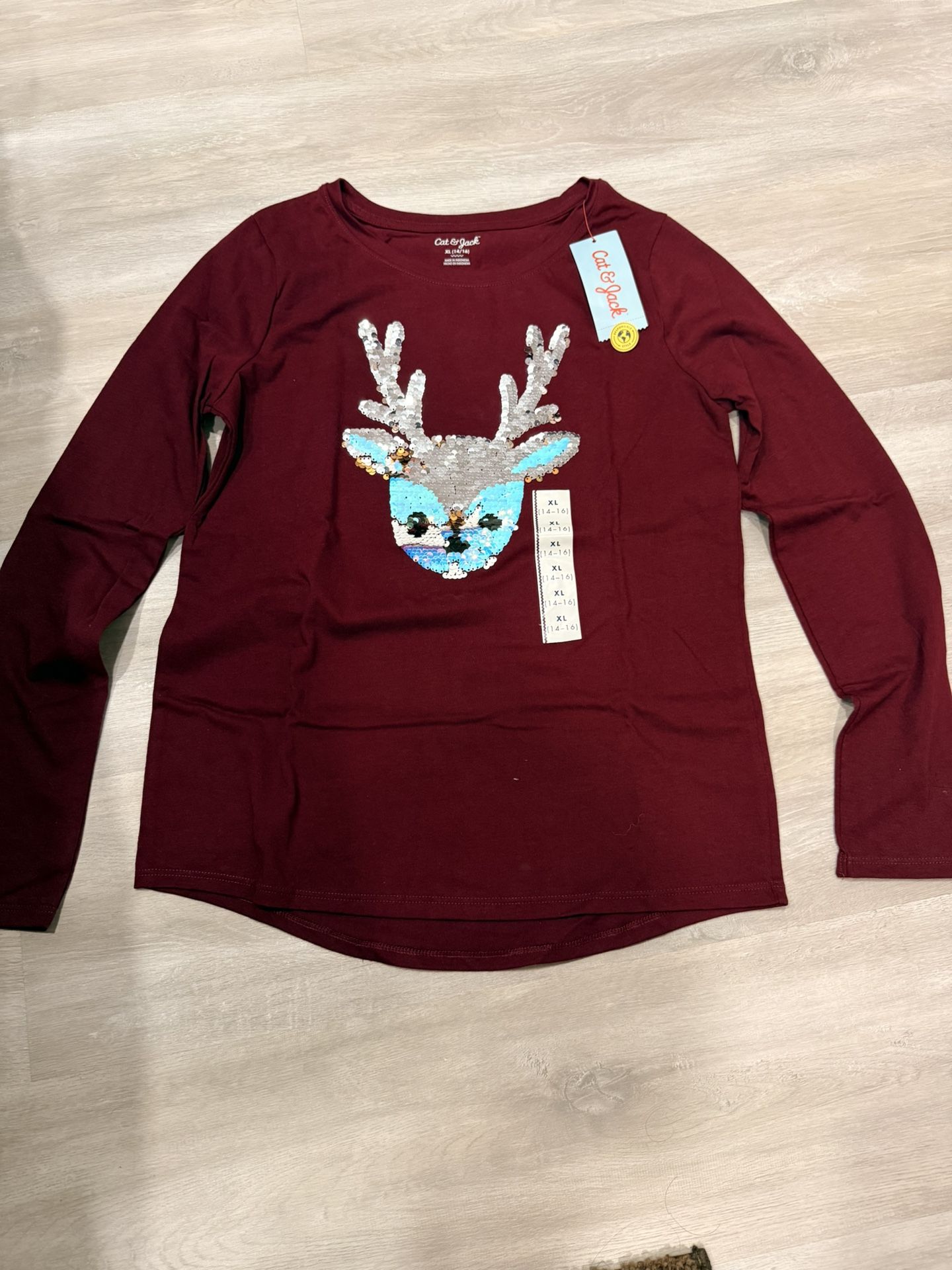 Girls Reversible Sequins Top New