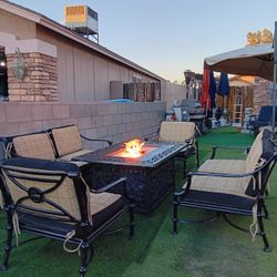 Nice Patio Furniture Iron Heavy 