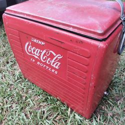 Vintage Coca Cola Cooler 1955 All Metal