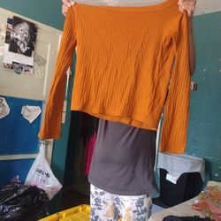 Brown Blouse Size Large