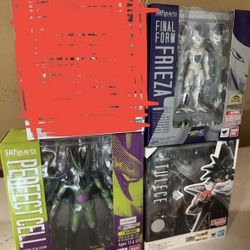 S.H. Figuarts Dragon Ball Action Figures Toys Collectibles - Turles, Perfect Cell, Final Form Frieza