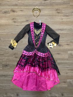 Girls Vampire Halloween Costume with Accessories