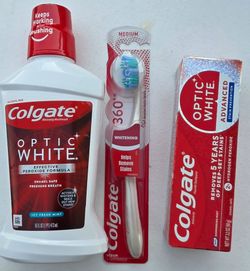 Colgate Optic White Oral Care Bundle
