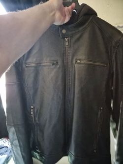 GUESS Men's Faux-Leather,