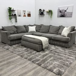 Gray Sectional Couch - Free Delivery