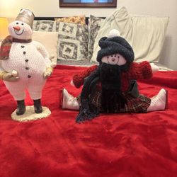 2 Christmas Snowmen