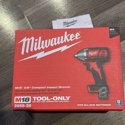 Milwaukee M18 Impact Wrench 
