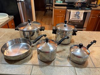 Faberware Stainless Steel Cookware Set with Lids