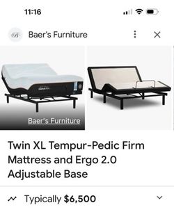 Twin Tempur-pedic bed