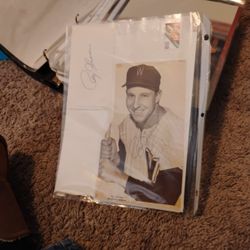 Authentic Signed Roy Severs Signed Photo & Index Card 