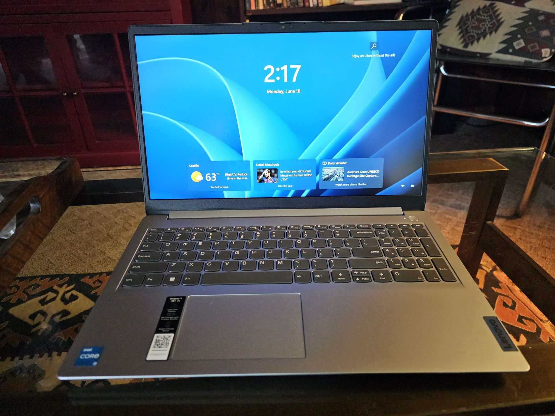 15” Lenovo Ideapad Touchscreen