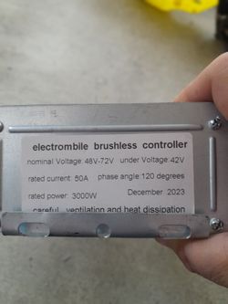 Electromobile Brushless Motor Controller 3000W