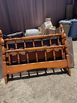 Wood Bed Frame Full Size 