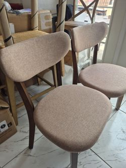 Set of two dining chairs