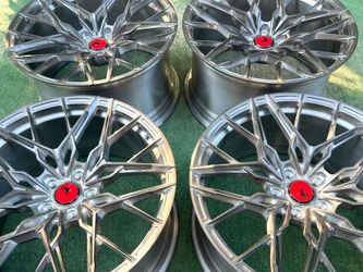 $12k set NEW RARE 21” VORSTEINER  VFA 108 MONOBLOCK FORGED WHEELS TESLA S X PLAID