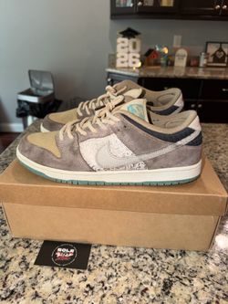 Size 13 Nike SB Dunk Low Big Money Savings SKU FZ3129-200 Used Replacement Box