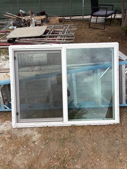 4x3 double glass window
