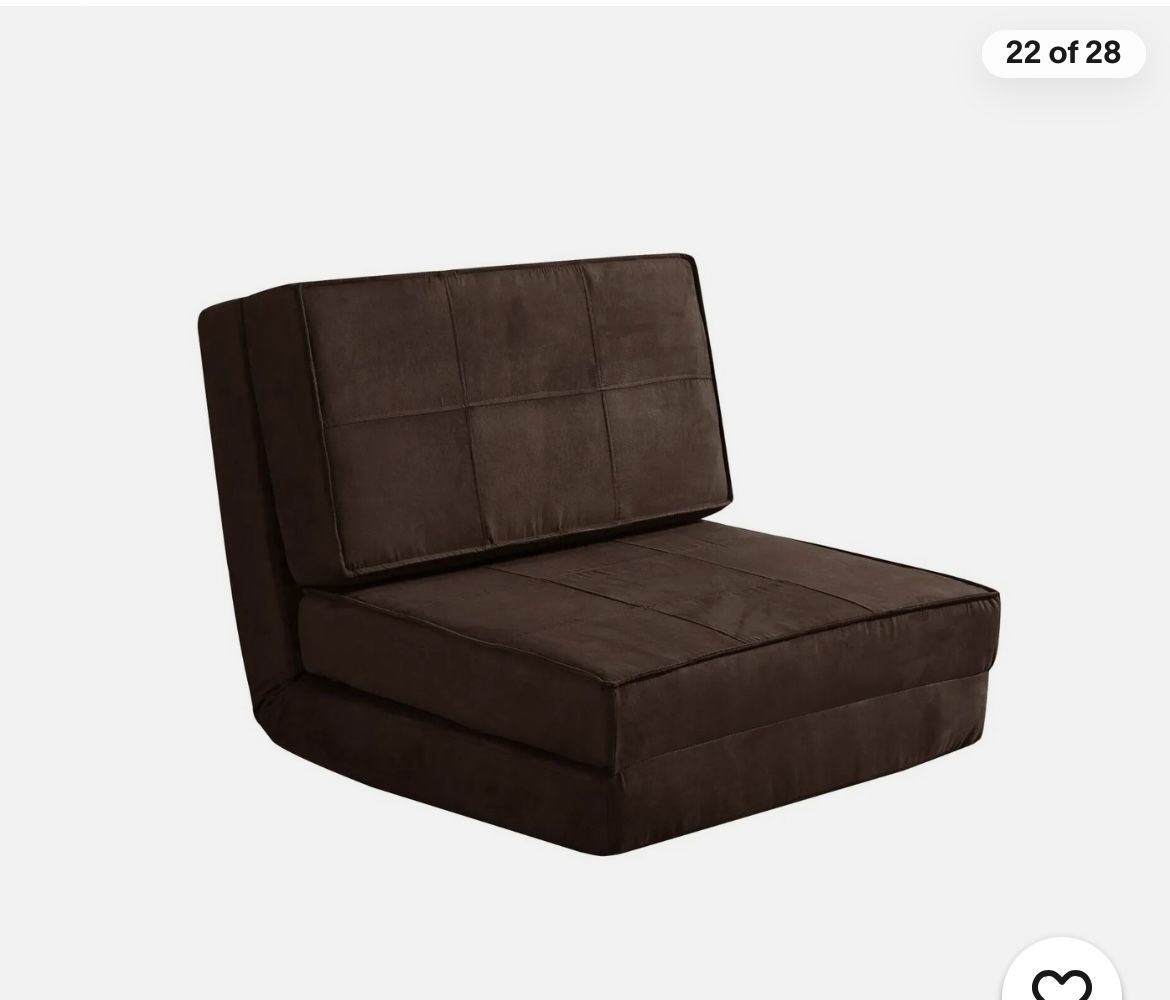 Recliner Your Zone Comfortable Flip Flop Chair In Chocolate Brown