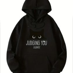 "JUDGING YOU SILENTLY" Men's Hoodie XXL (44)