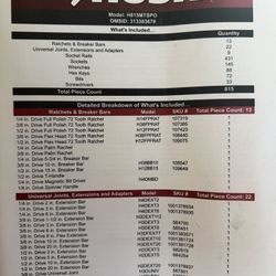 815 Husky Hand Tool Set 