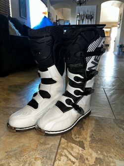 O'Neal Motocross Boots White and Black