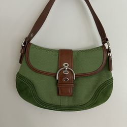Vintage Lime Green Coach Bag