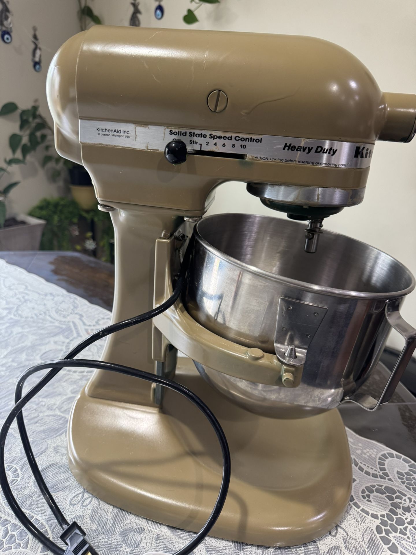 KitchenAid KSM8990CU 5-Quart Commercial Countertop Mixer, 10-Speed, Gear-Driven,