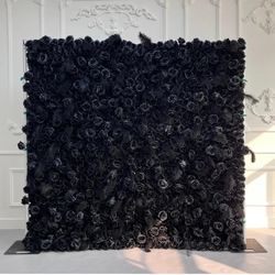 Black 8x8 Flower Wall 
