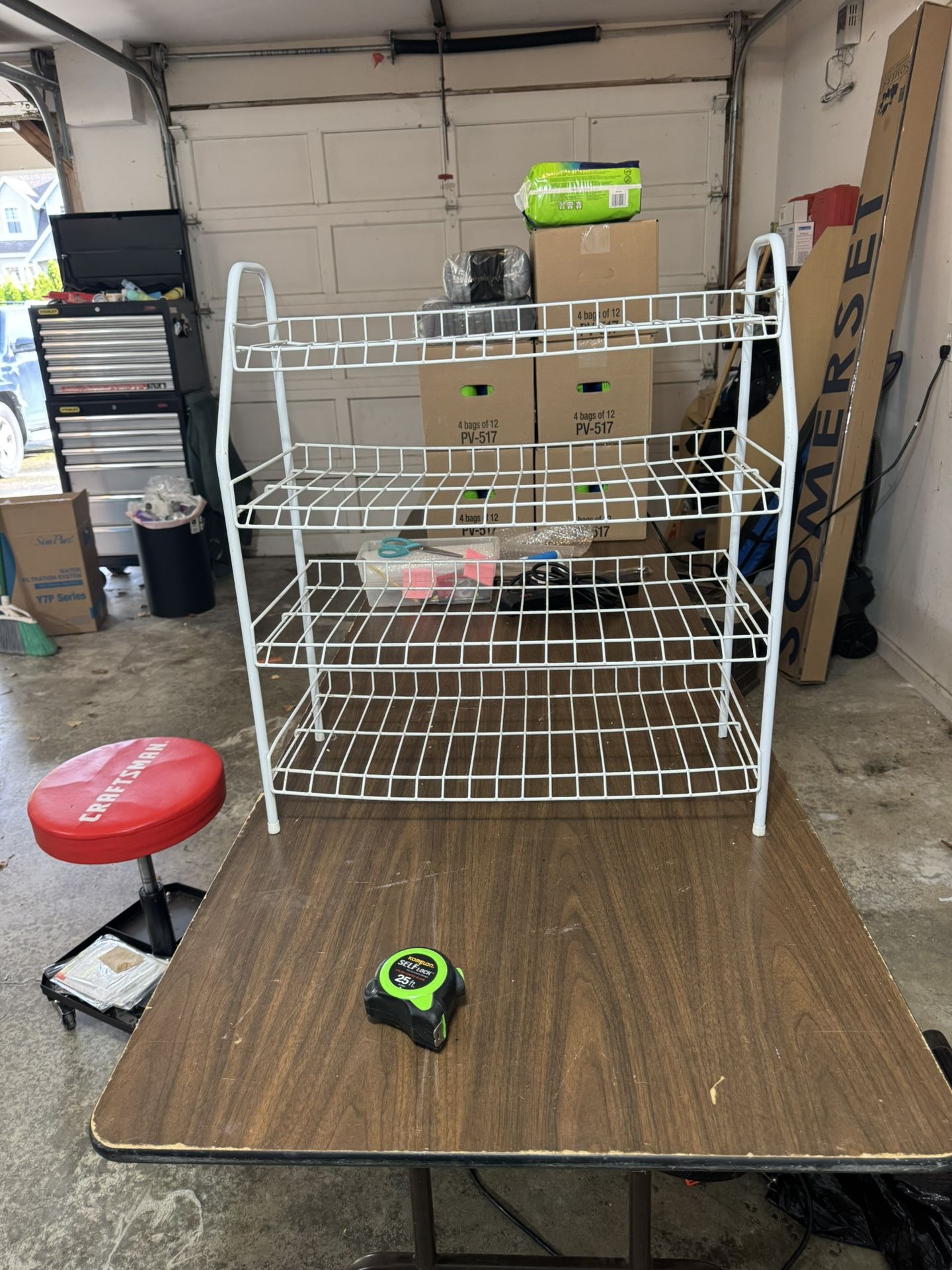 Four Tier Shoe Rack Storage