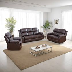 Reclining Couch 3-Pc Set — Sofa • Loveseat • Chair