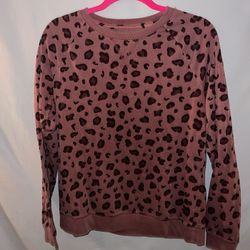 Sonoma cheetah print women’s sweatshirt size medium