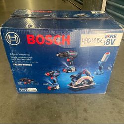 bosch 4 pc tool combo new 