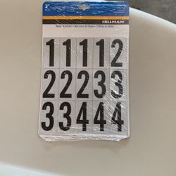 Reflective Number Labels