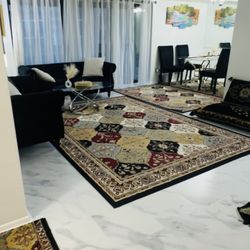 Set of 2 Velvet Sofa and loveseat