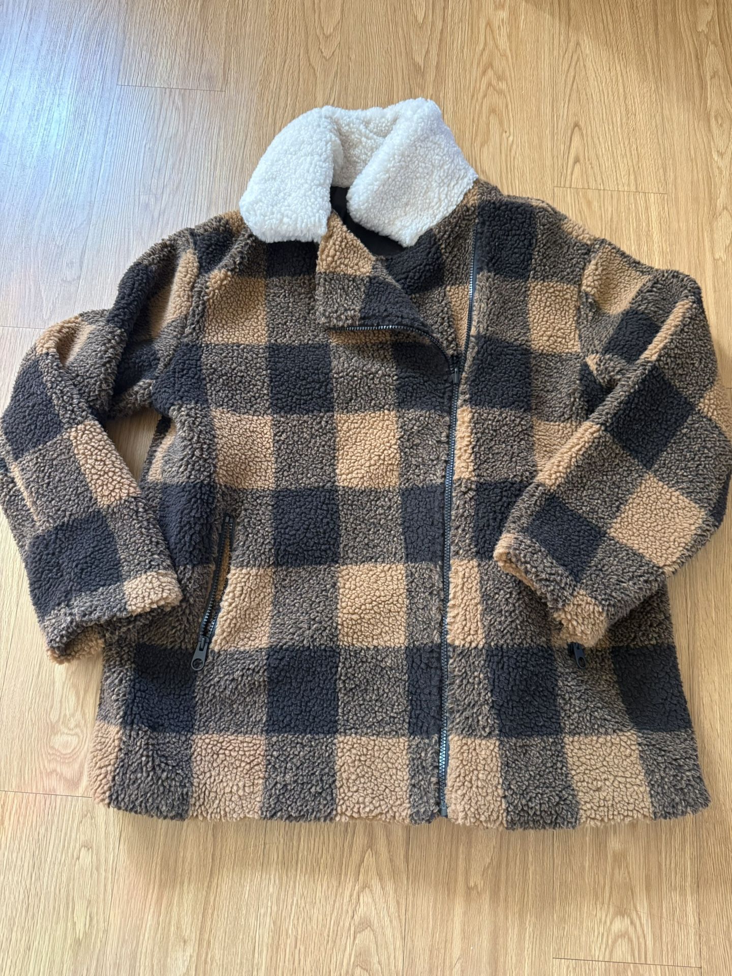 Some Clothes Faux Fur Jacket Coat Size Xl