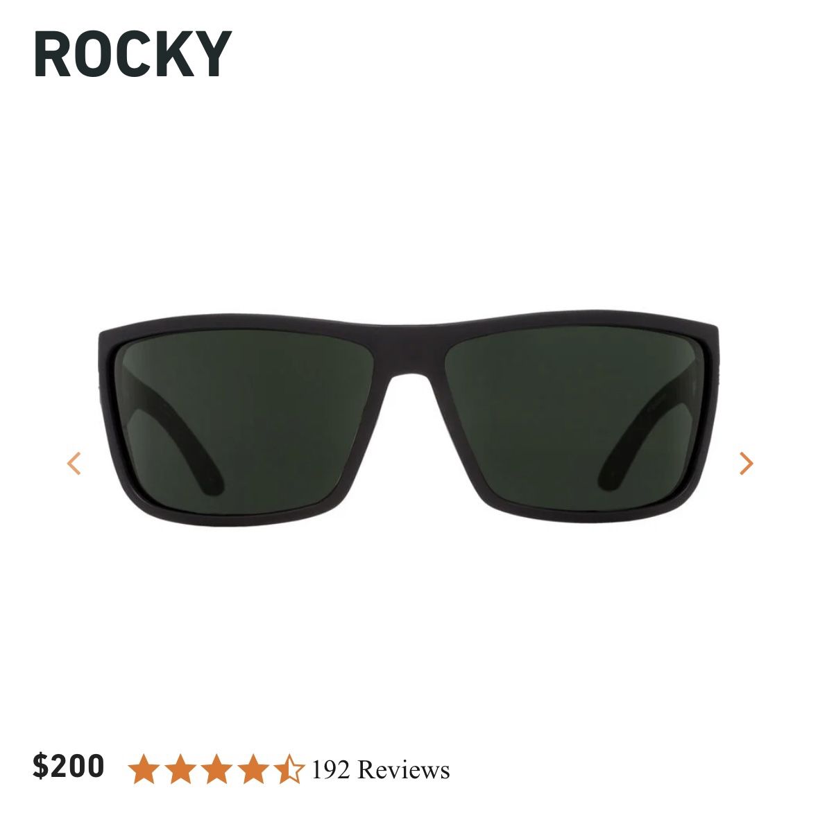 POLARIZED SPY ROCKY SUNGLASSES