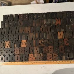 Letterpress Wood Block Display Type