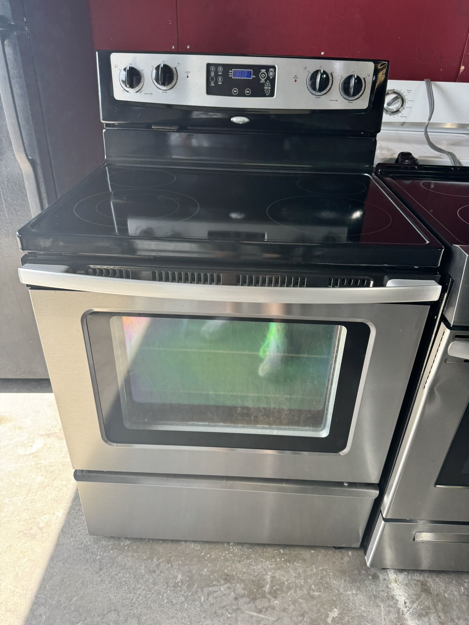 Whirlpool Stove Electric Stainless Steel 