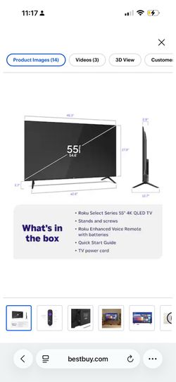 Brand new Roku smart tv 55in