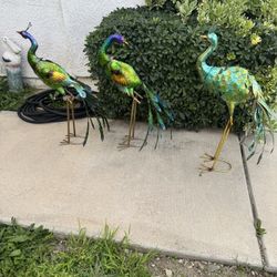 Metal Peacock Garden Decor 