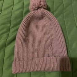 Pink Pompom Hat
