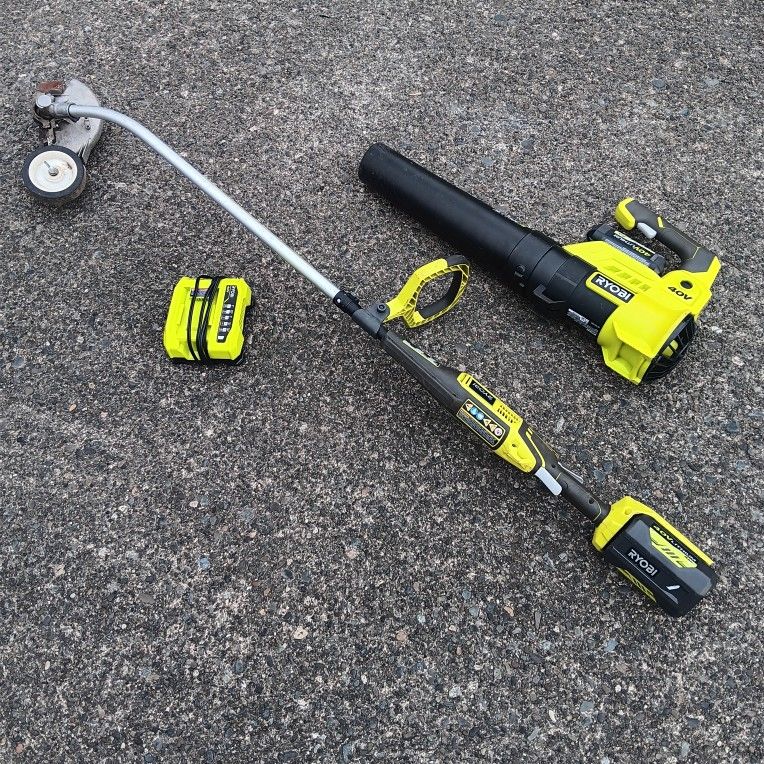 Ryobi 40volt Leaf Blower 4.0bat Excellent - Grass Edger 4.0bat Good &Charge. For Pick Up Fremont Sea. No Low Ball/Trades Please. Yes I Have It Please