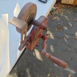 Portable BENCH GRINDER.   Vintage