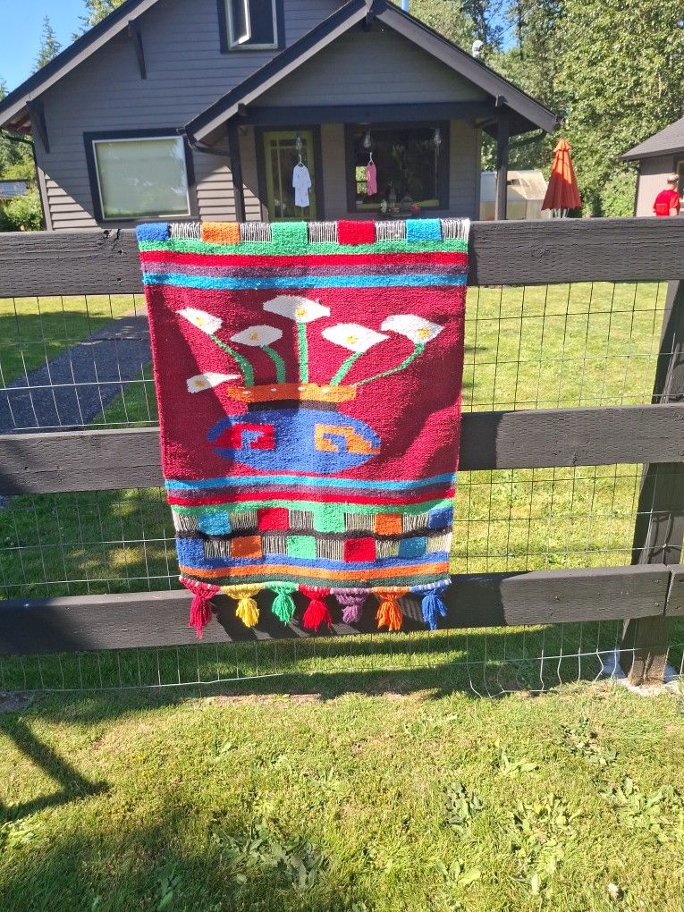 Hand Woven Wall Hanging From Mexico