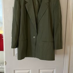 3 piece Norton McNaughton Green Skirt & Pant Set