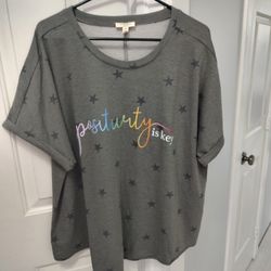 Como Blu Ray With Stars Shirt Like New 1X