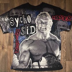 WWE Sycho Sid Rule The World Championship AOP Shirt Large IYKYK
