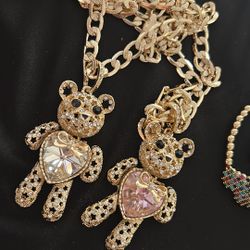 Osos Grandes Con Cadena Oro Laminado 