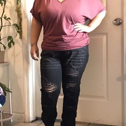 V Neck Off The Shoulder Blouse 